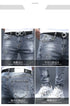 Slim Fit Korean Streetwear Graphical Printed Luxury Hip-Hop Stretch Denim Jeans for Men - Perfect Medium Wash Jeans Outfit